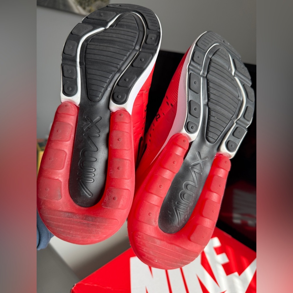 Nike Red and Black Air Max 270 Athletic Sneakers - Picture 7 of 9